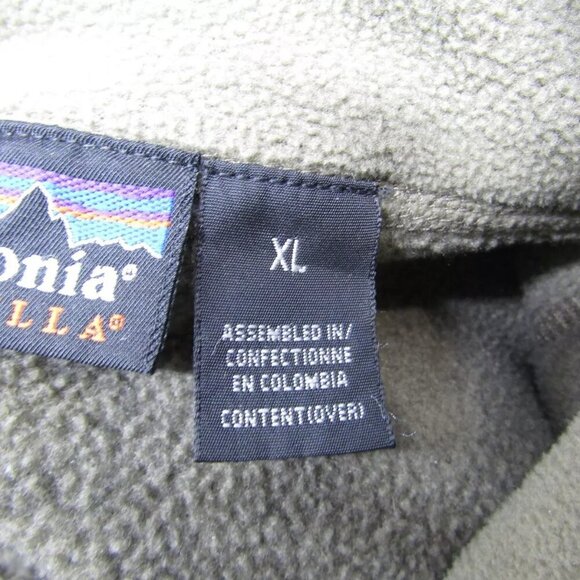 NEW PATAGONIA Mens Las Gatos Fleece Vest Size XL Olive Green - Picture 9 of 11